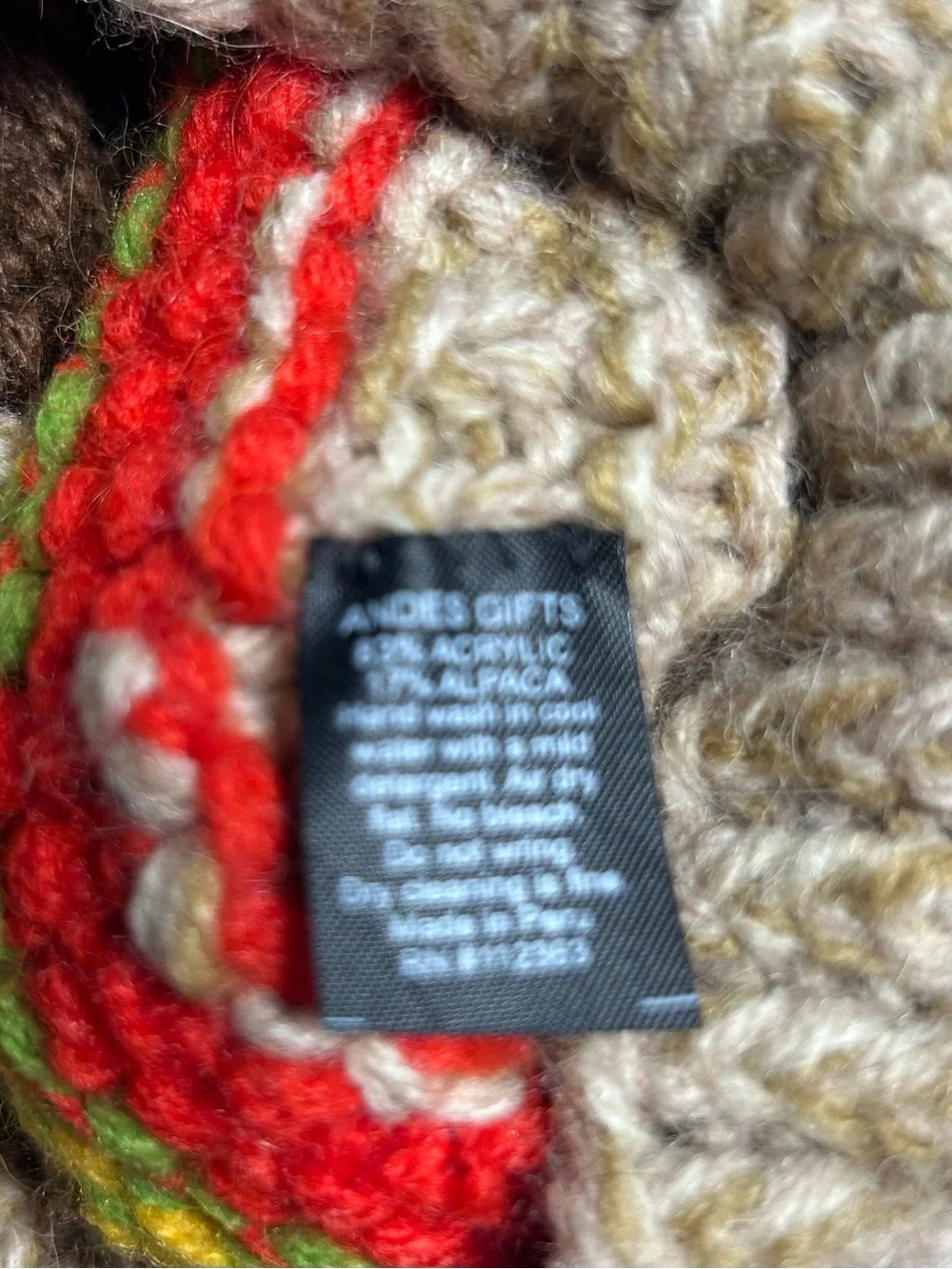 Andes Gifts Kids’ Cheeseburger Handmade Alpaca Knit Beanie Hat Unisex Novelty